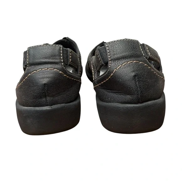 Cloudsteppers by Clarks Dark Brown/Black  Leather Comfort Sandals/shoes size 7 - Picture 5 of 10